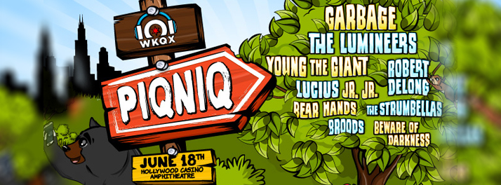 101WKQX PIQNIQ: Garbage, The Lumineers, Young the Giant & Robert DeLong